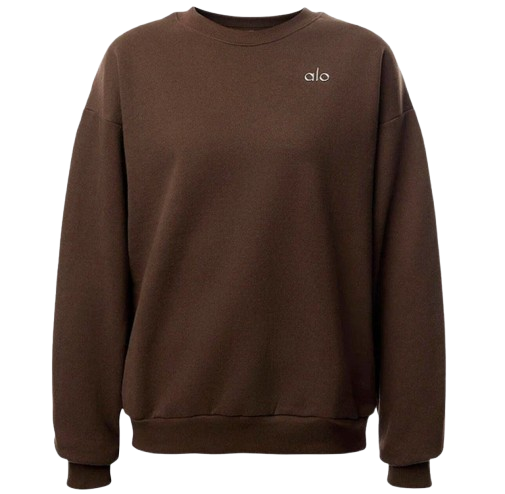 ALO CREW NECK BROWN