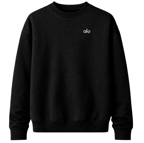 ALO CREW NECK BLACK